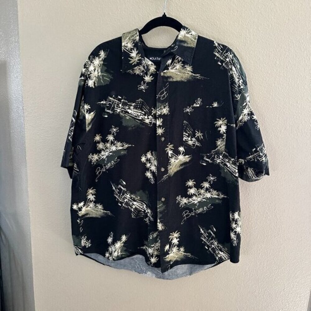 Puritan Bahamas Black‎ Shirt   Size tag cut out possibly a X-Large to XX-Large